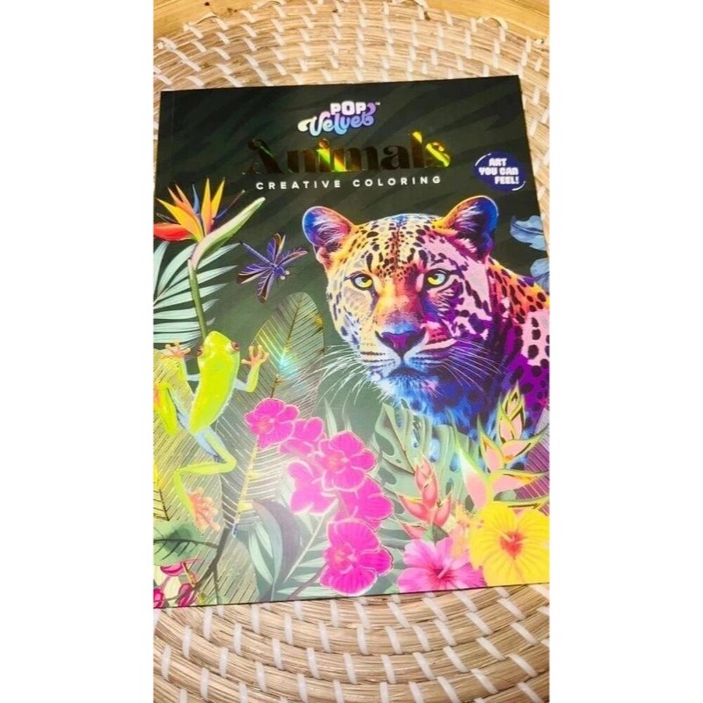 Pop Velvet Animals Adult Coloring Book